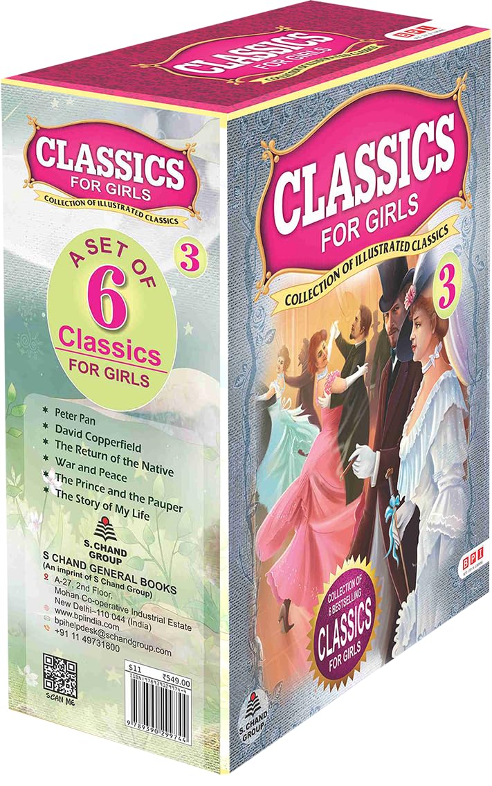 Classics for Girls 3 : Illustrated and Abridged Classic Books (Set of 6 books) - Retail Maharaj