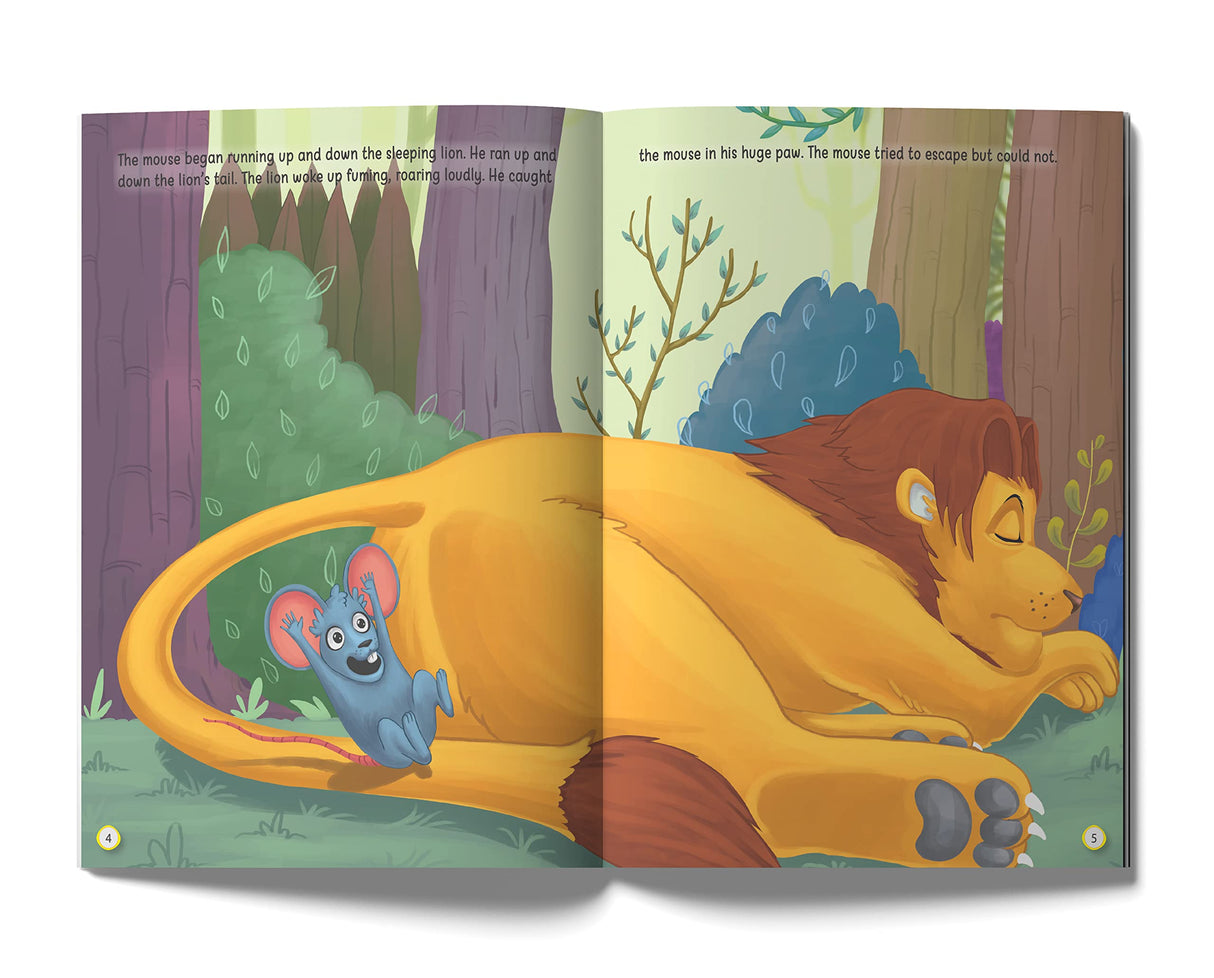 The Lion and the Mouse - Illustrated Moral Story for Children - Retail Maharaj