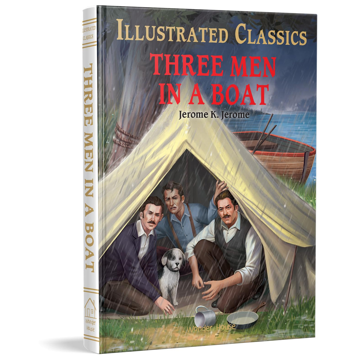Three Men in a Boat : Illustrated Abridged Children Classics English Novel with Review Questions - Retail Maharaj