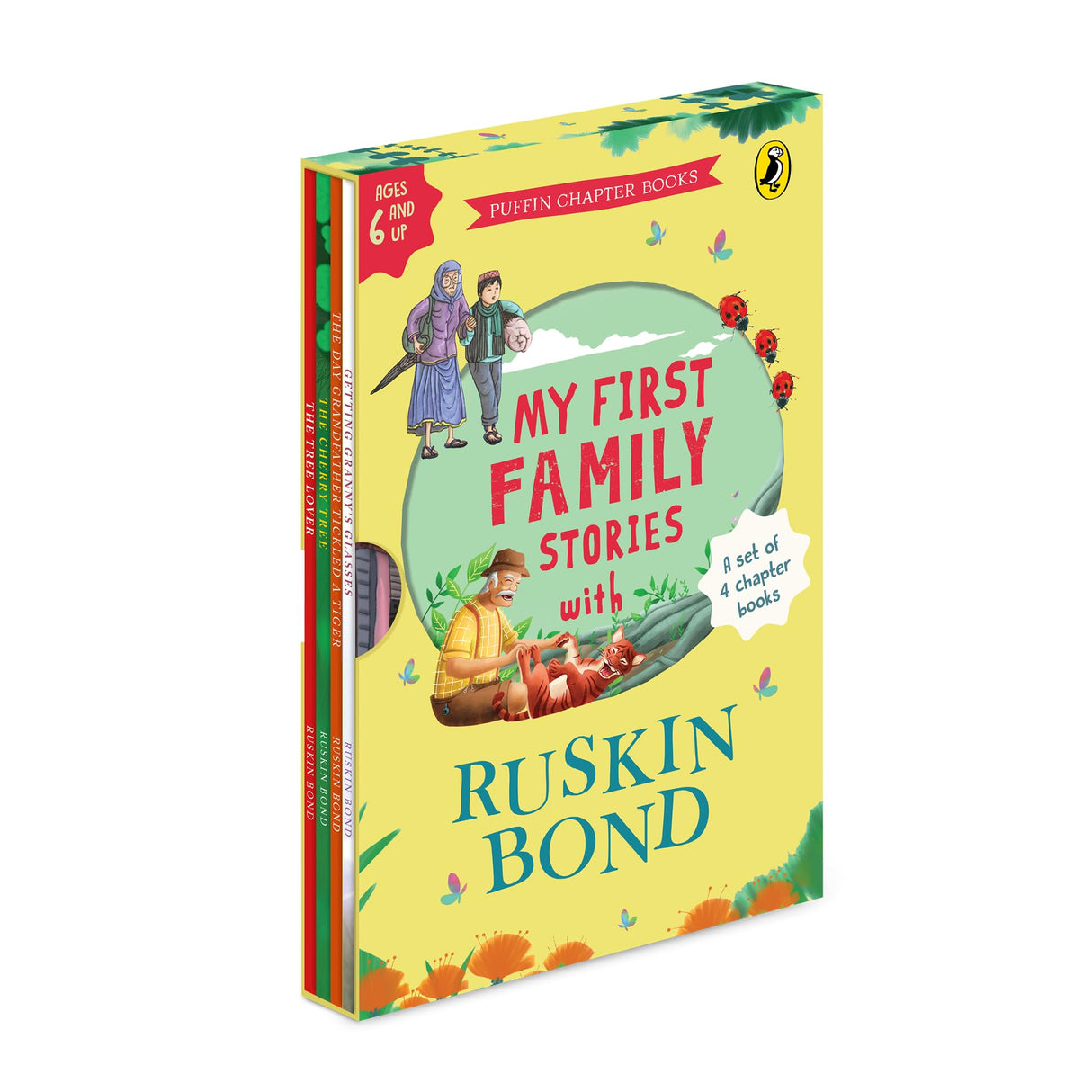 My First Family Stories: Ruskin Bond Boxset (Set of 4) | Illustrated Family Stories with Nature, Relationships, and Life Lessons | Perfect for Bedtime Reading and Gifting - Retail Maharaj