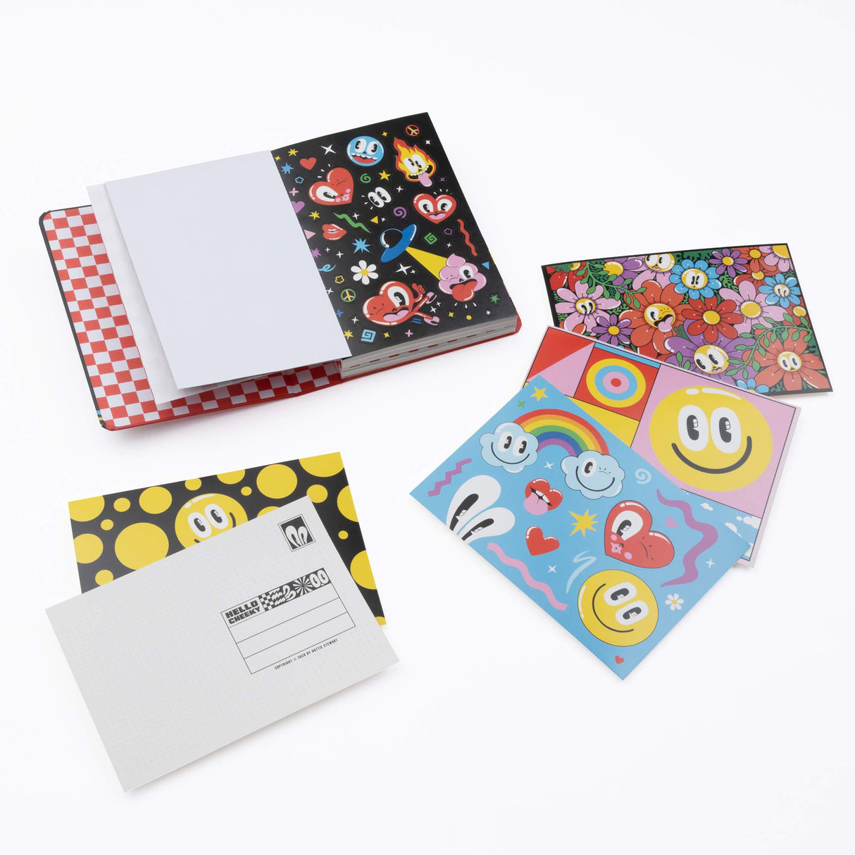 Hello Cheeky: 50 Postcards with Stickers - Retail Maharaj