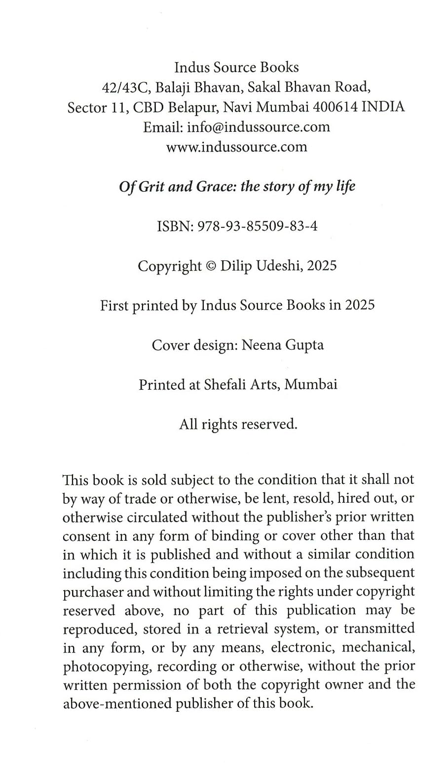 of GRIT and GRACE the story of my life - Retail Maharaj