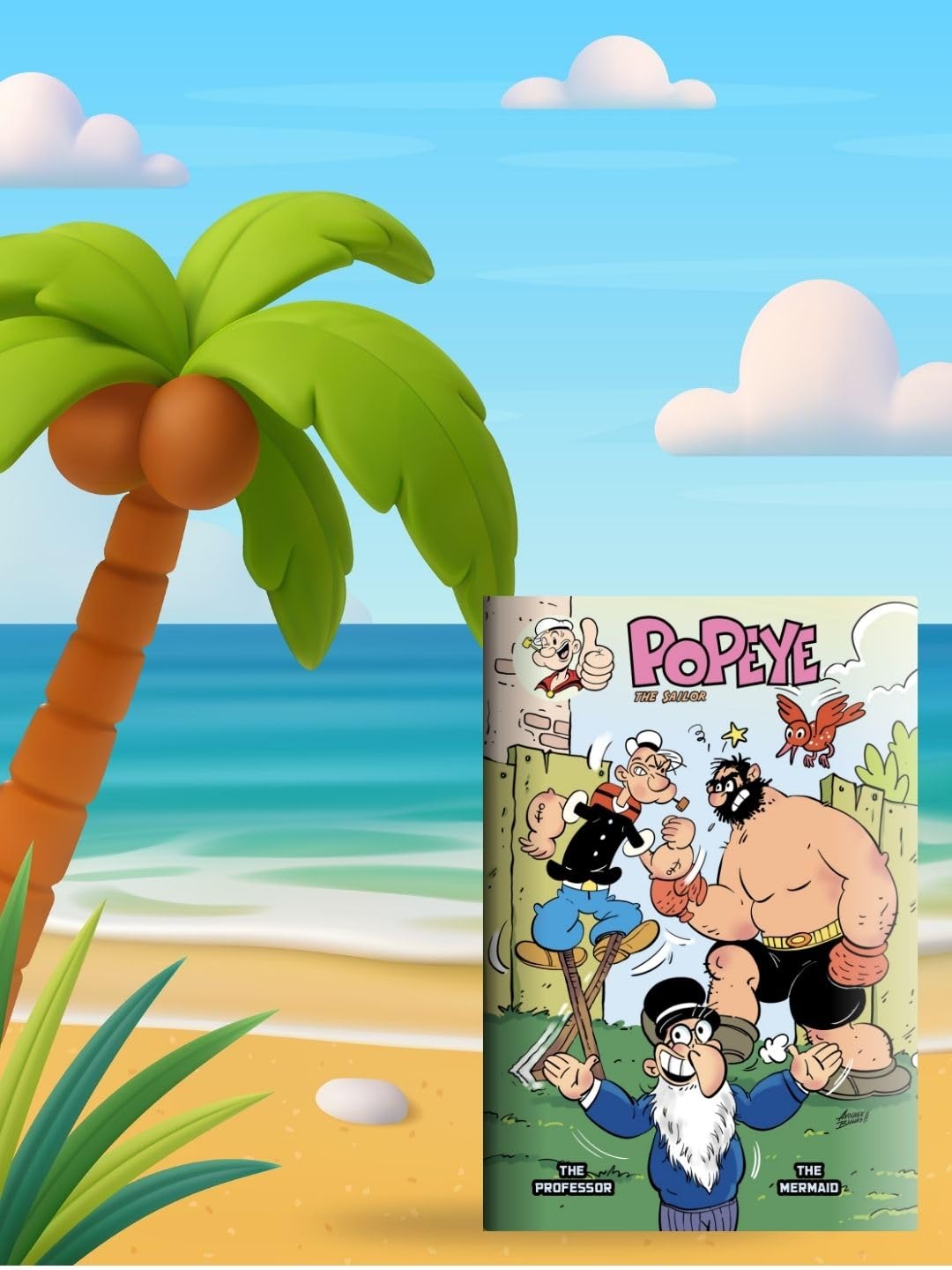 The Professor & The Mermaid: Popeye The Sailor | Illustrated Comic Book - Retail Maharaj