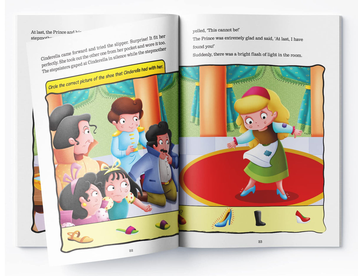 Fairy Tales Comprehension: Cinderella Read & Reflect with Classic Stories | Ages 5–8 | Build Vocabulary, Reading Fluency & Imagination - Retail Maharaj