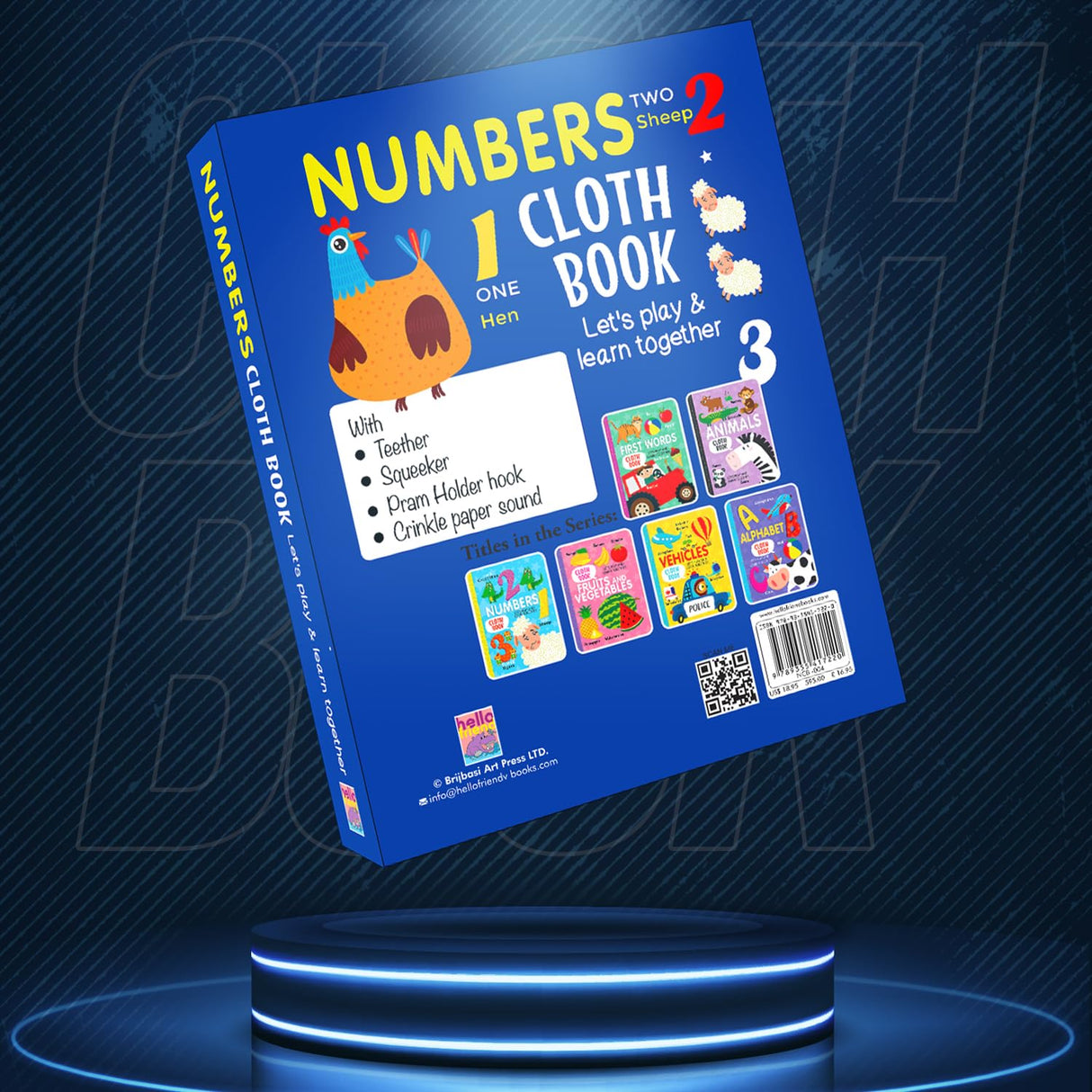 Numbers Cloth Book for Early Learning and Interactive Education for Kids - Retail Maharaj