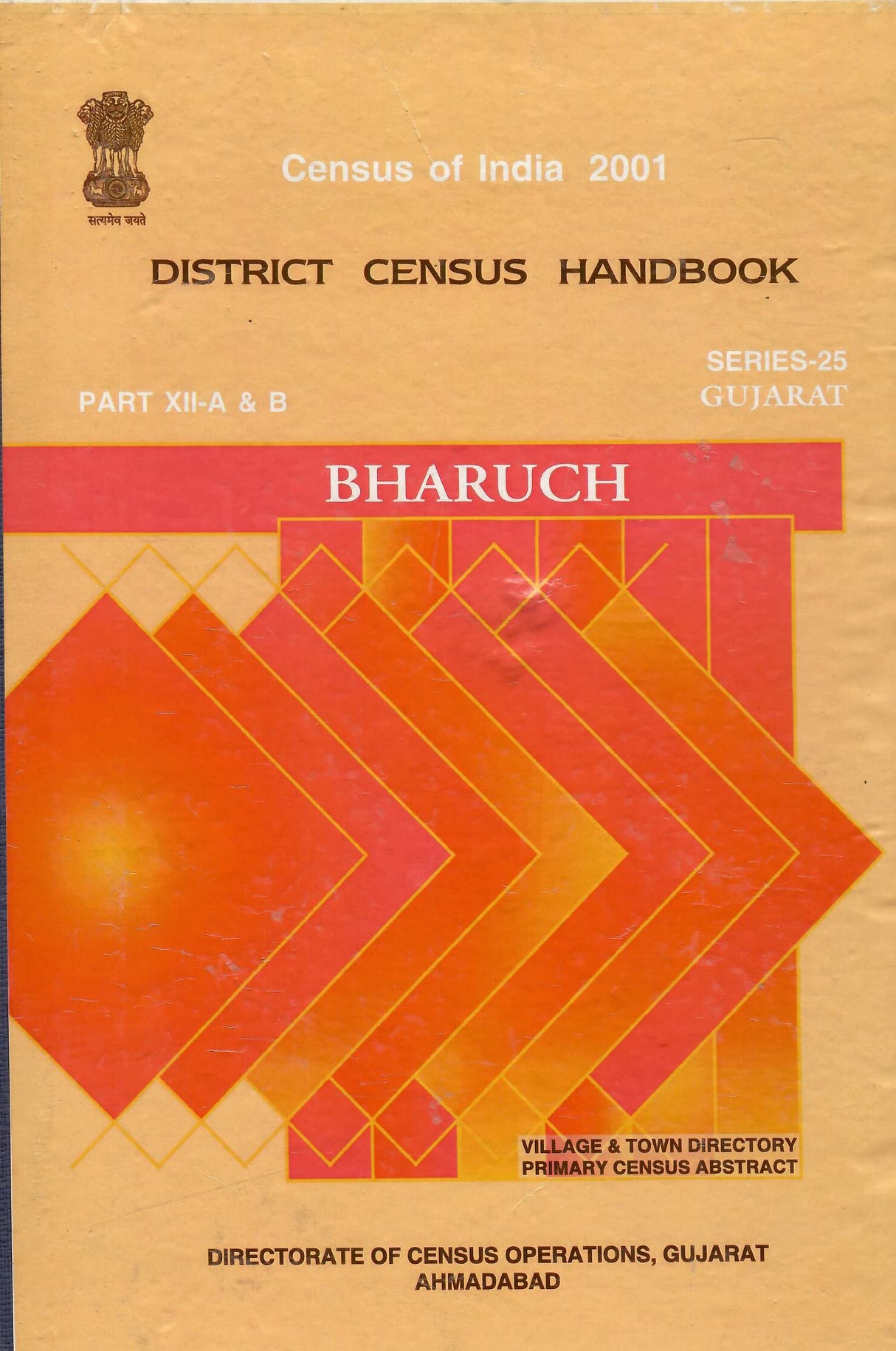 Census of India 2001 - Gujarat - District Census Handbook - Bharuch