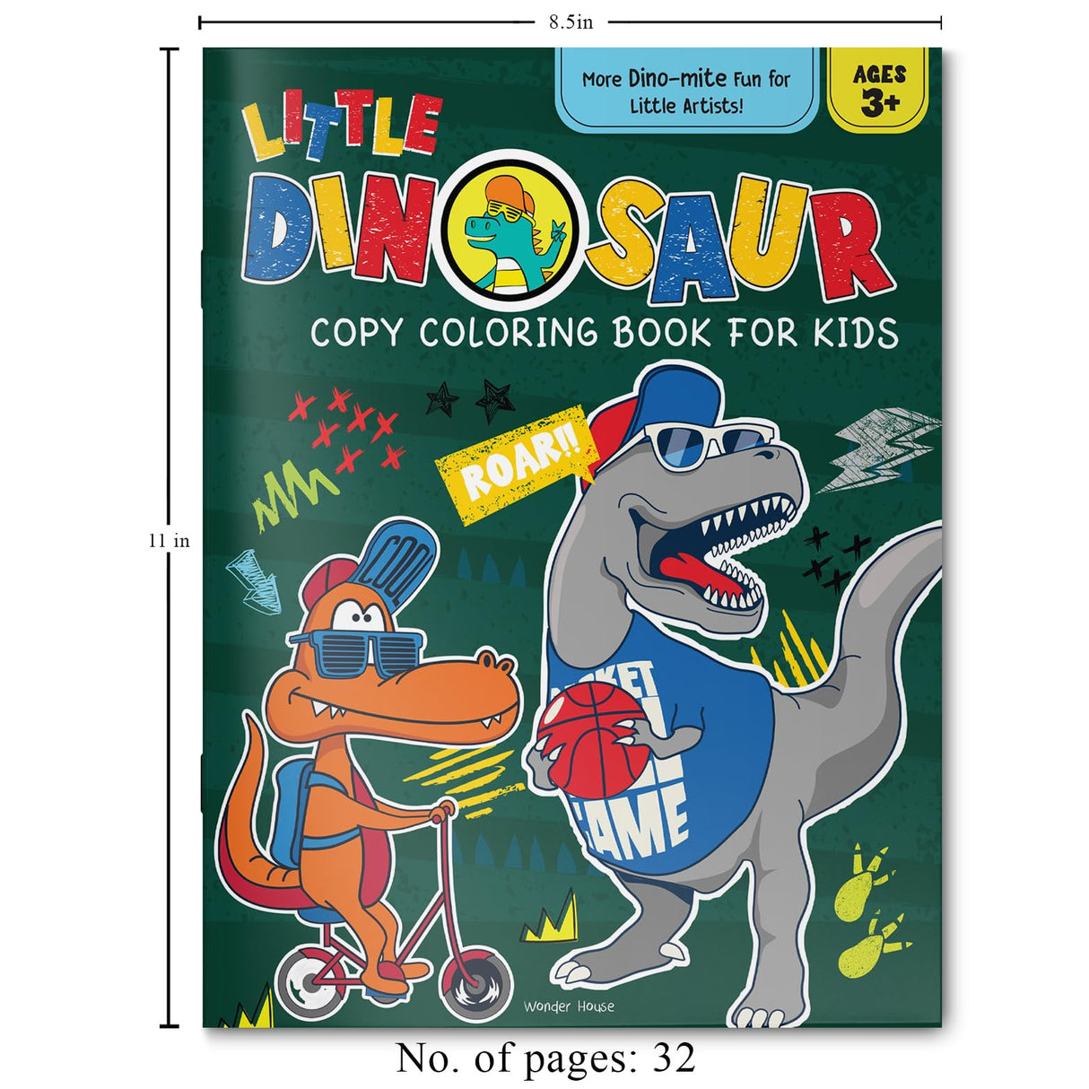 Little Dinosaur Copy Coloring Book For Kids - Retail Maharaj