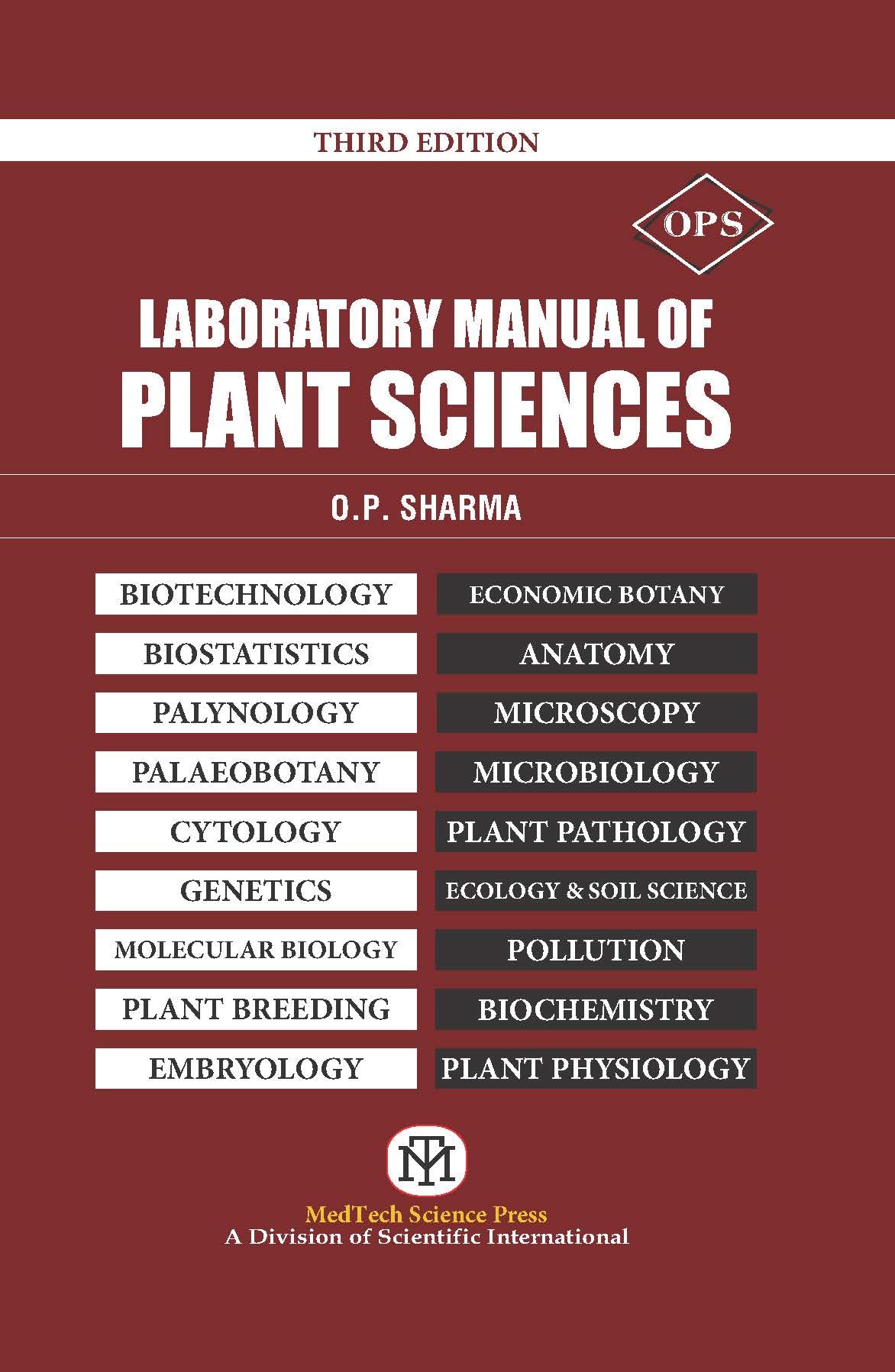 Laboratory Manual of Plant Sciences - Retail Maharaj