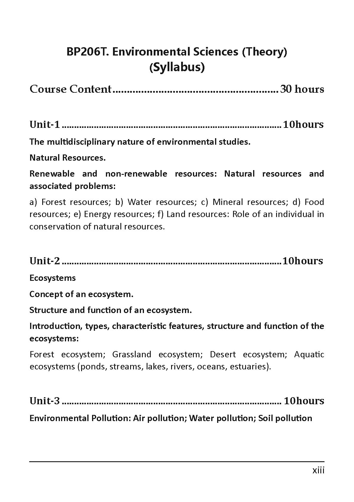 Environmental Sciences for the Students of B.Pharm 2nd Semester (First Edition, September 2024) - Retail Maharaj