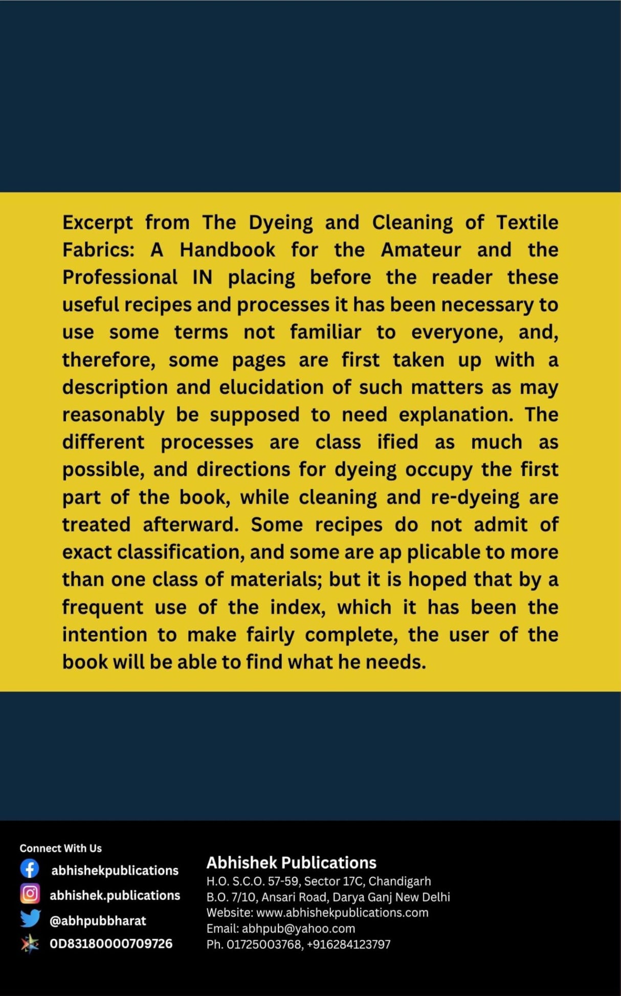 The Dyeing and Cleaning of Textile Fabrics - Retail Maharaj
