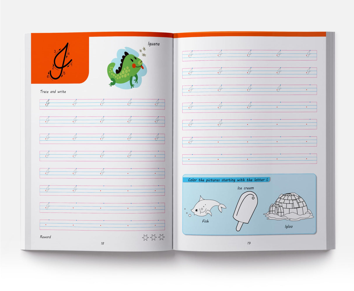 Cursive Handwriting Practice Workbook: Capital Letters | Level 1 | Ages 5–8 | Build Writing Skills with Fun Exercises - Retail Maharaj