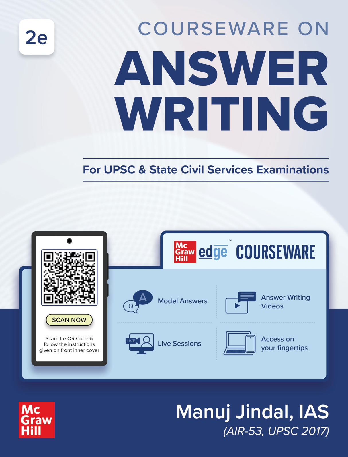 UPSC Answer Writing, 2e for Mains Exam 2026 by Manuj Jindal (IAS) | GS Papers I–IV | Solved PYQs (2017-2018, 2021-2025) on Edge Platform & Mock Tests | Topper's Handwritten Notes & Techniques - Retail Maharaj