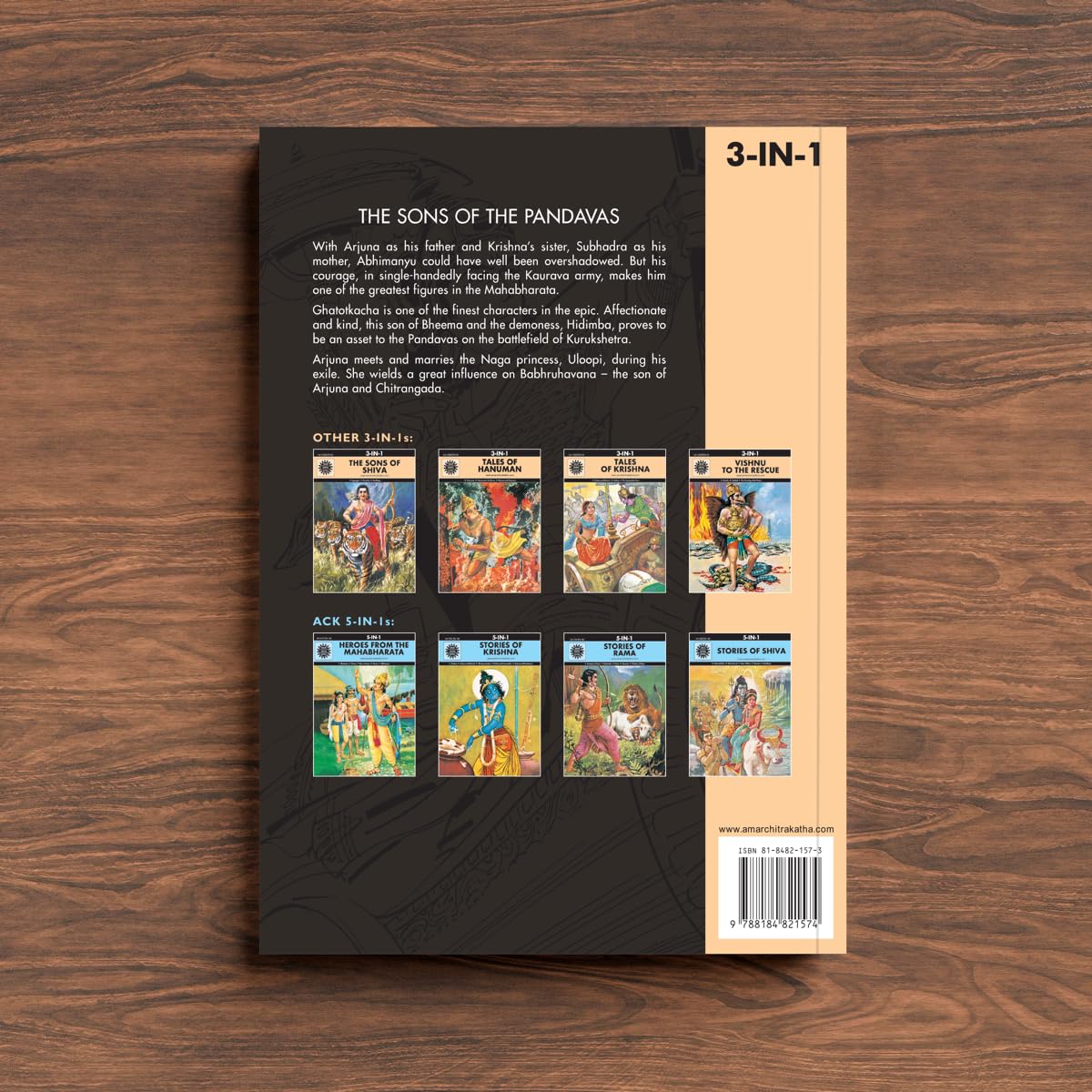 The Sons of the Pandavas: 3 in 1 (Amar Chitra Katha) - Retail Maharaj