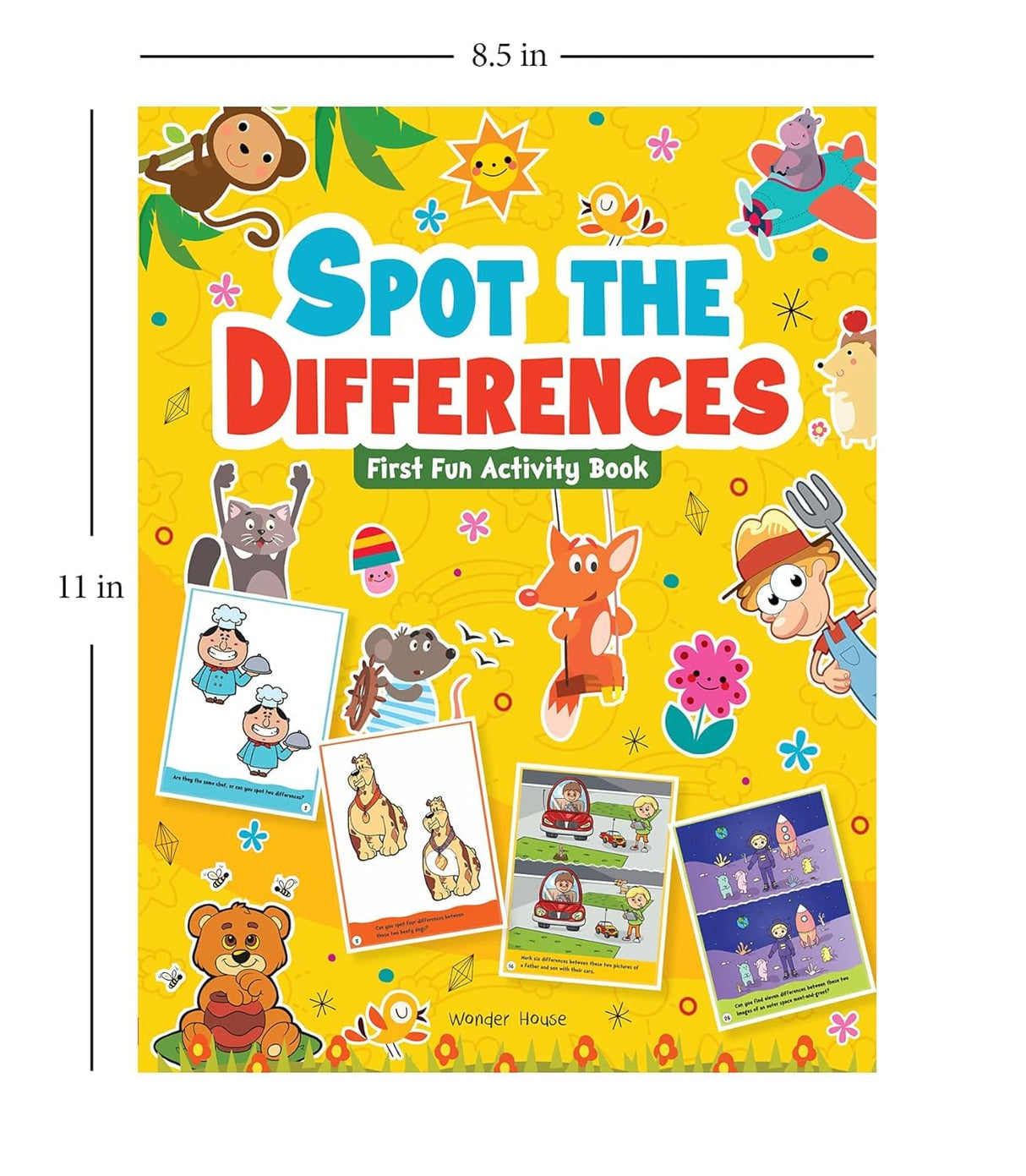Spot the Difference: First Fun Activity Book for Kids | Boost Focus & Observation Skills | Ages 4–7 | 2+ Hours of Engaging Puzzle Fun - Retail Maharaj