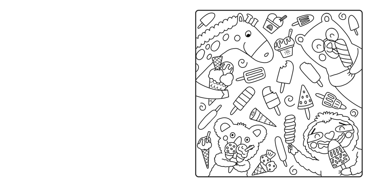 Colour Your Happy: Relax with this calming colouring book for all ages, featuring cute animal friends and cosy scenes - the perfect Christmas gift! (My Happy Feelings) - Retail Maharaj