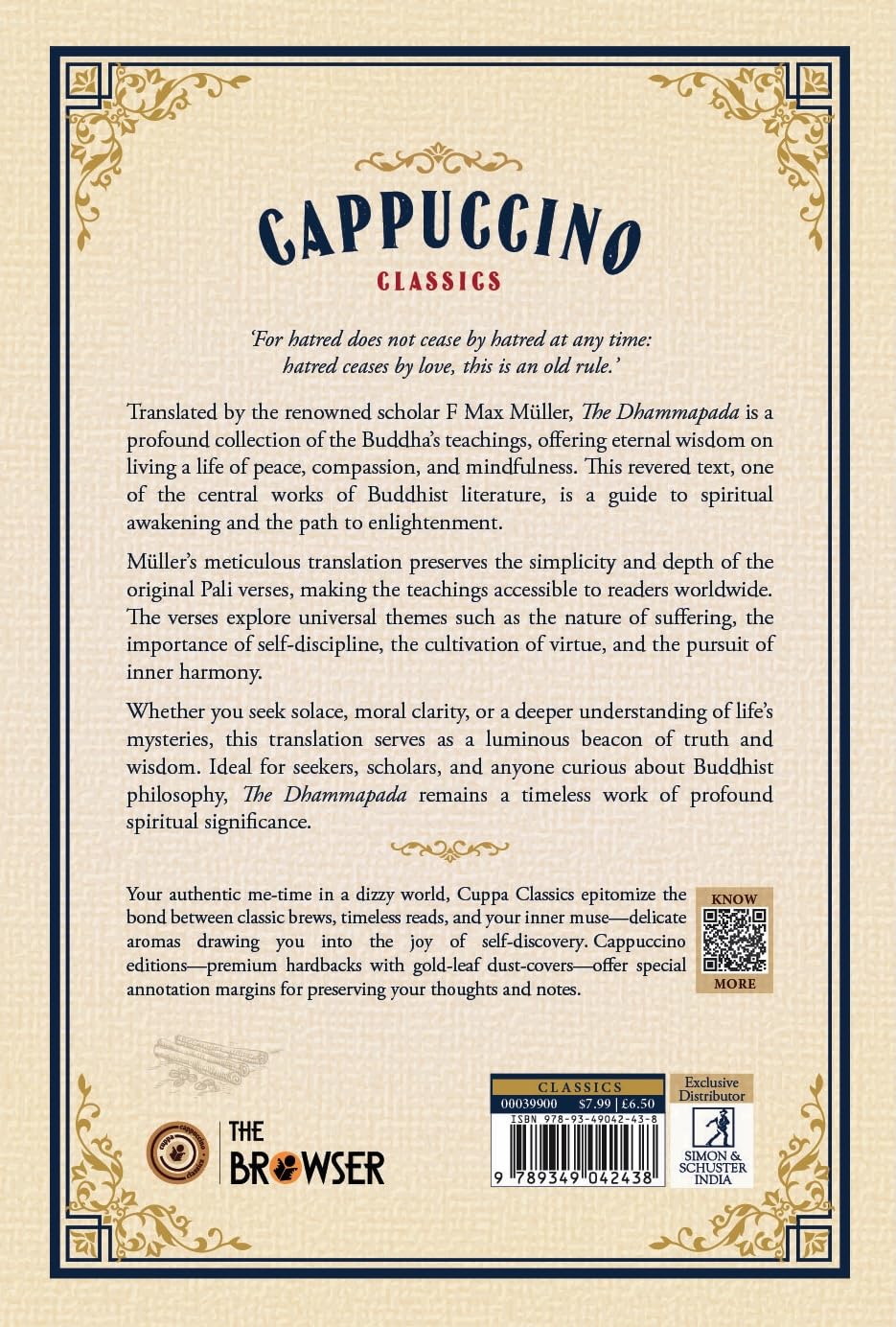 The Dhammapada (Cappuccino Classics) - Retail Maharaj