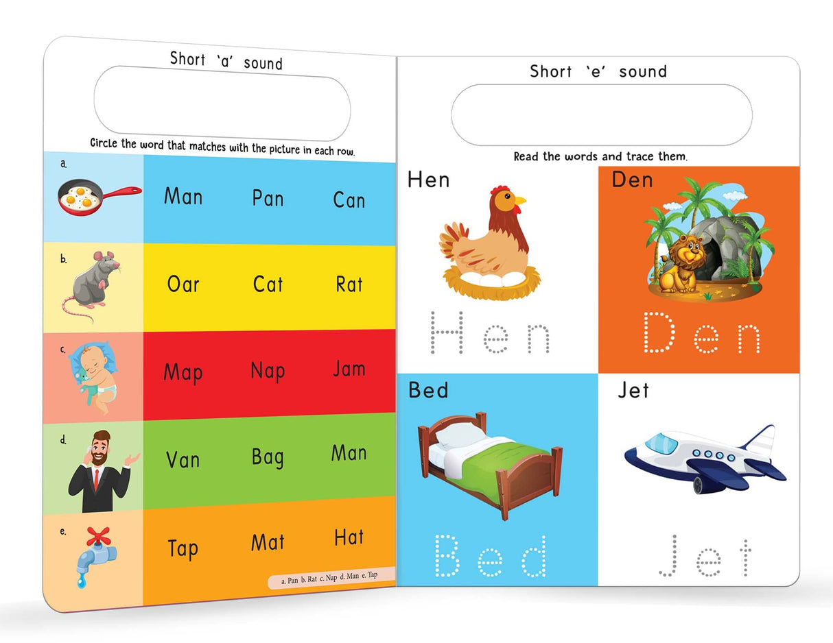 My Big Wipe And Clean Book of Three Letter Words for Kids : Learn And Trace Words - Retail Maharaj