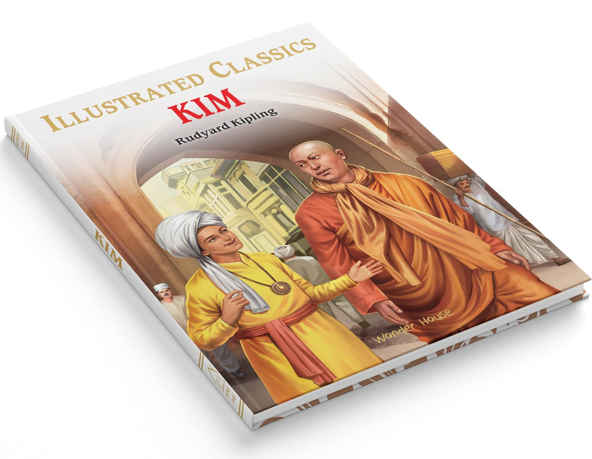 Kim : Illustrated Abridged Children Classics English Novel with Review Questions - Retail Maharaj