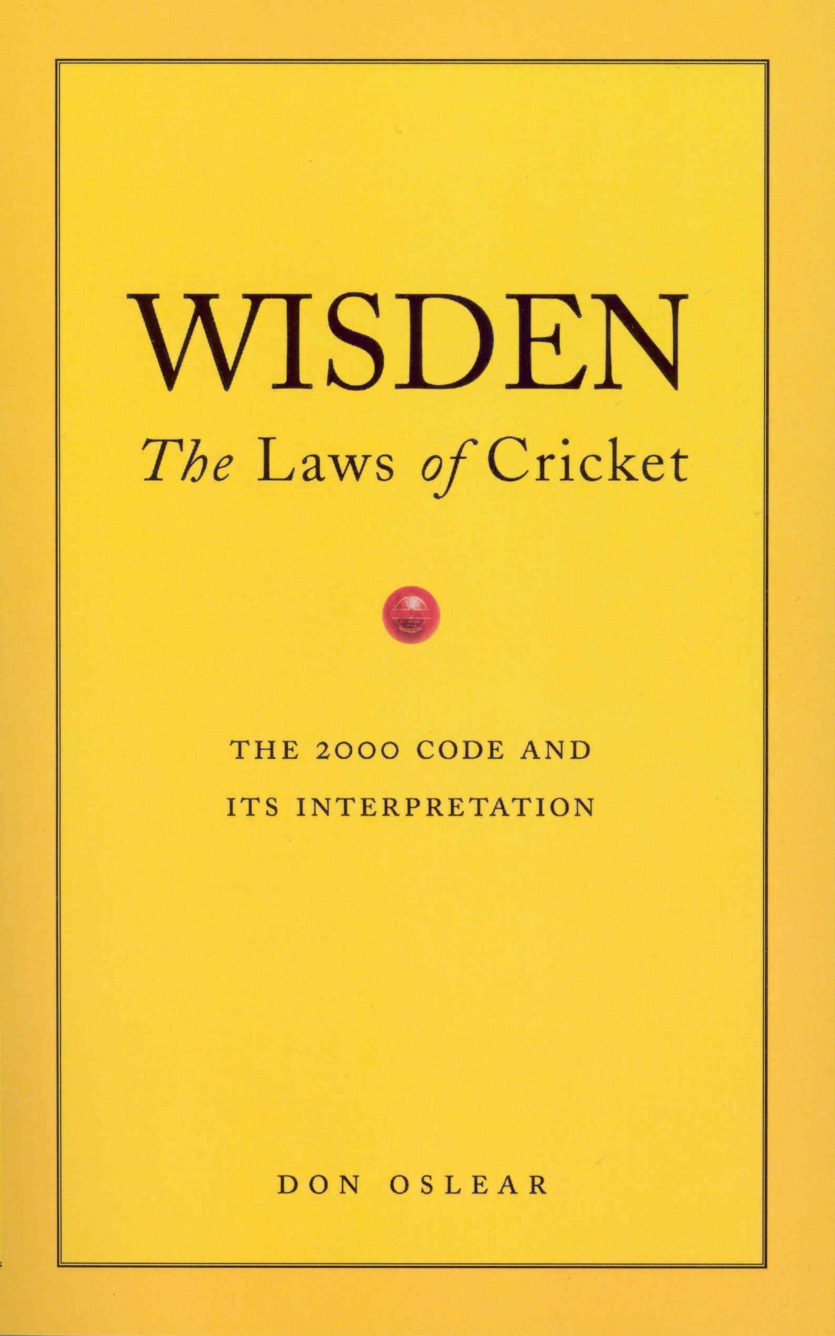 Wisden's The Laws Of Cricket - Retail Maharaj
