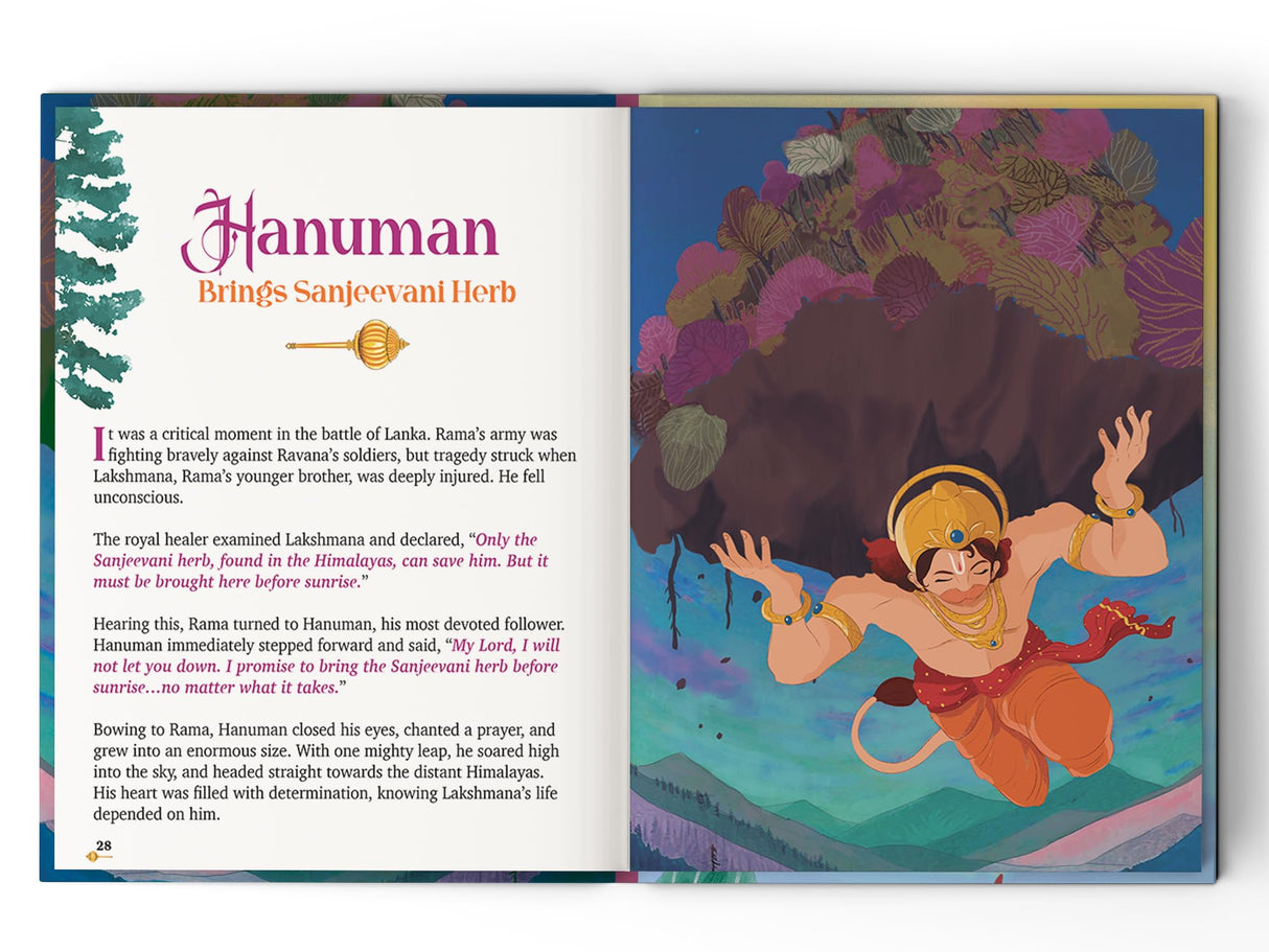 Hanuman Stories: 10 Illustrated Stories of Lord Hanuman for Children I Hindu Mythology | Indian Gods and Goddesses | Bedtime Storybook | Indian Folklore & Legends I Ages 5+ I [Select Learning - Retail Maharaj