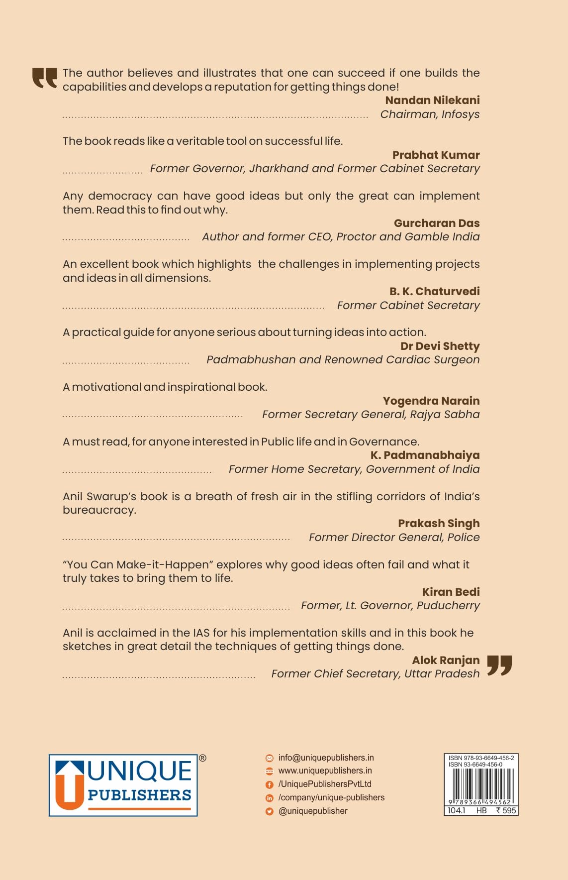 You Can Make It Happen By Anil Swarup (HardBack) - Retail Maharaj