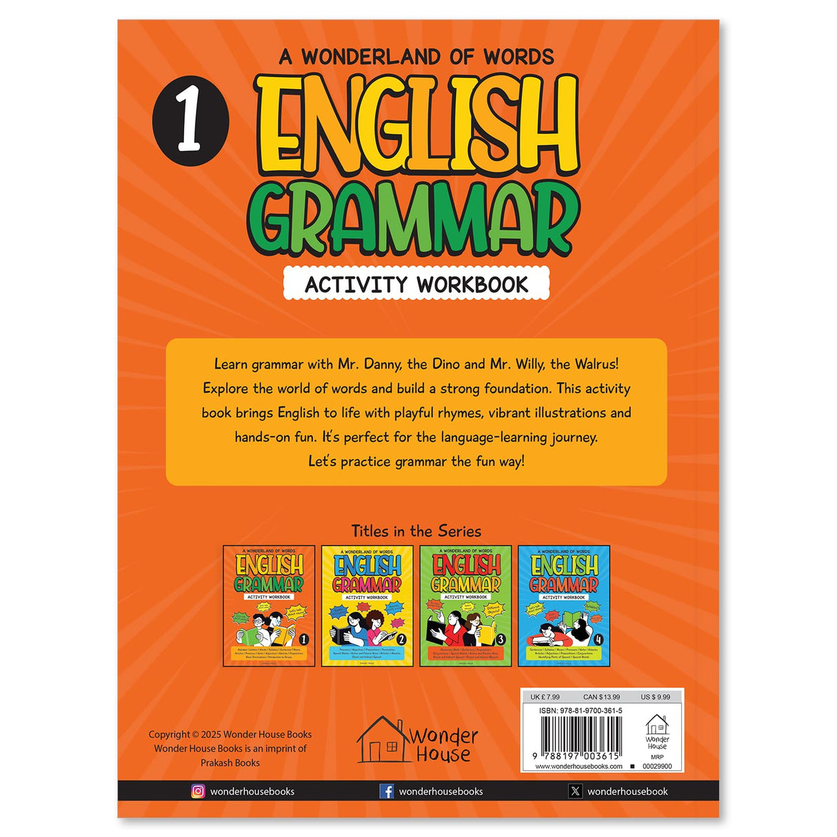A Wonderland Of Words: English Grammar - Level 1 Activity Workbook - Retail Maharaj