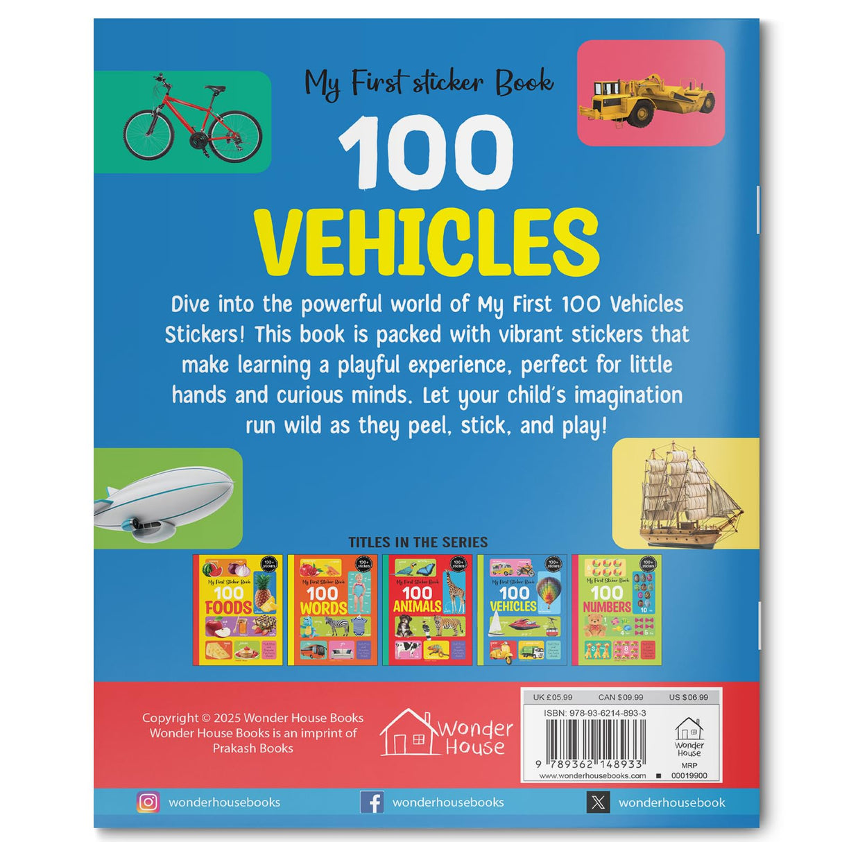 My First 100 Vehicles Stickers - Retail Maharaj