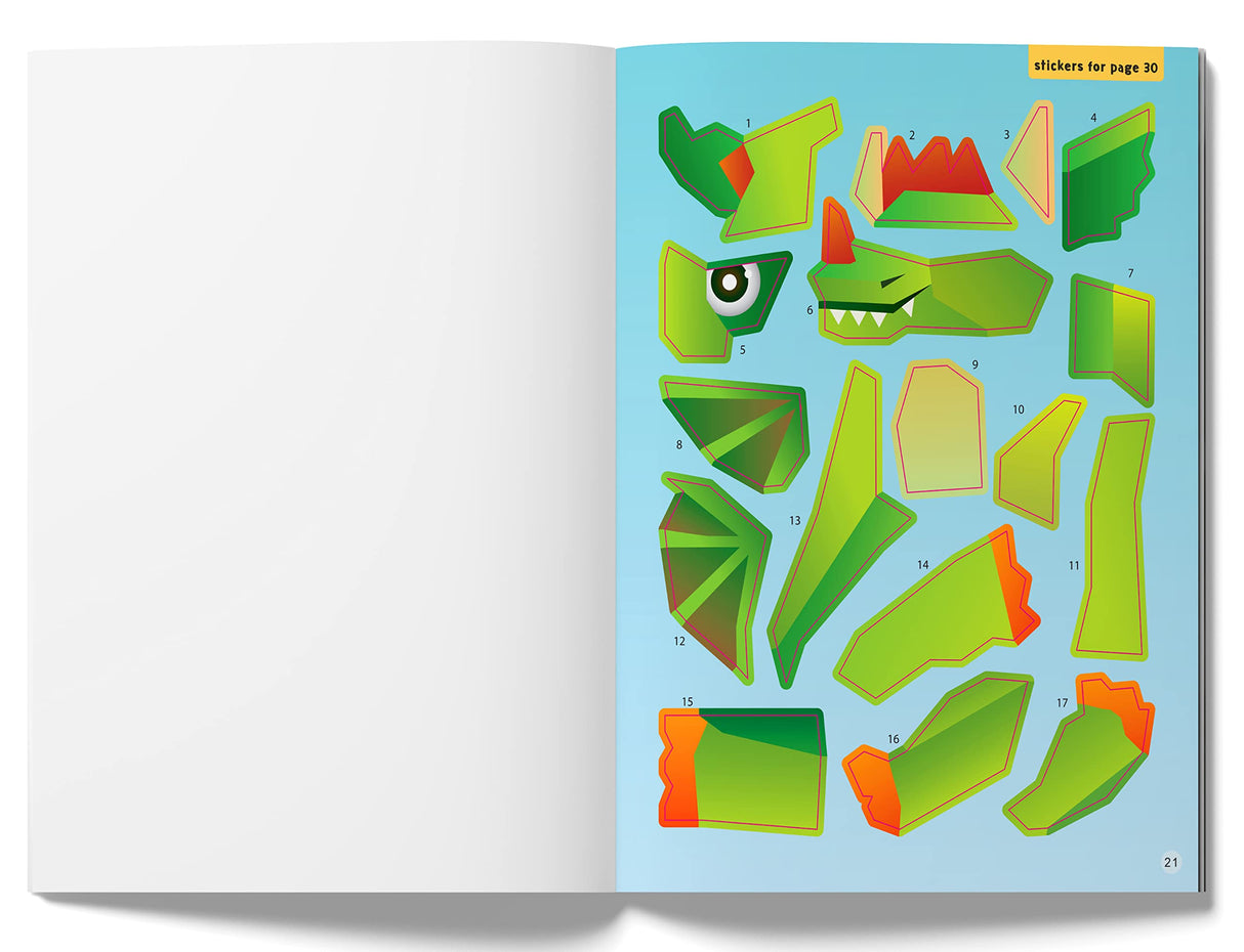 Color with Sticker - Dragon Adventure - Retail Maharaj