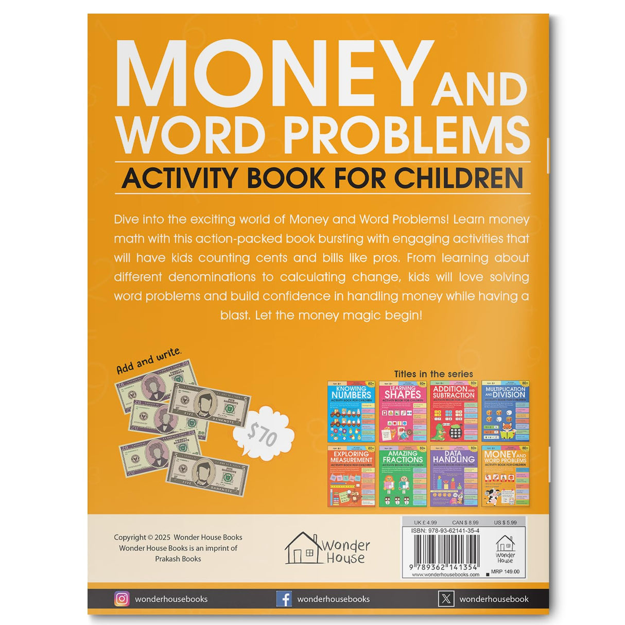 Money and Word Problems: Activity Book for Children Fun Math Word Challenges & Everyday Concepts | Ages 6–9 | Strengthen Reasoning & Problem-Solving Skills - Retail Maharaj