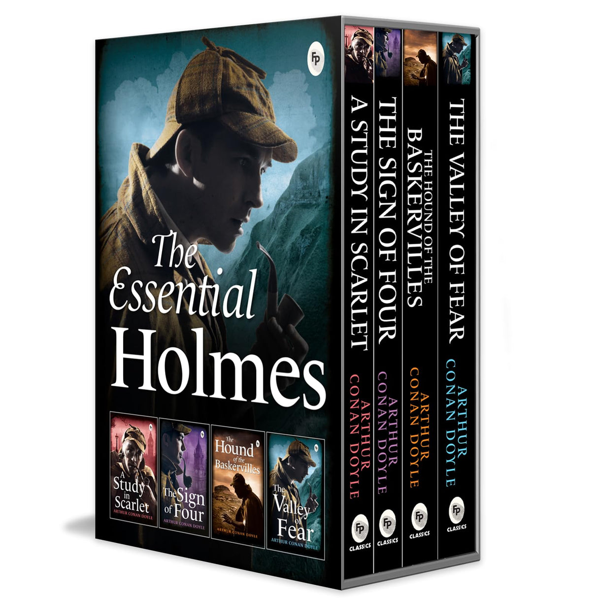 The Essential Holmes Boxed Set (A Study in Scarlet, The Sign of Four, The Hound of Baskervilles, and The Valley of Fear) (FingerPrint Classics) - Retail Maharaj