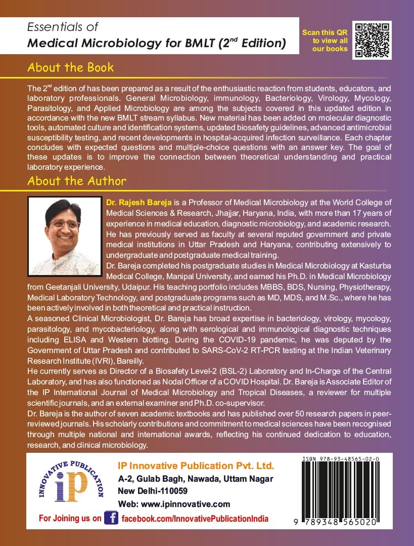 RB's Essentials of Medical Microbiology for BMLT (2nd Edition) (Second Edition, 2026) - Retail Maharaj