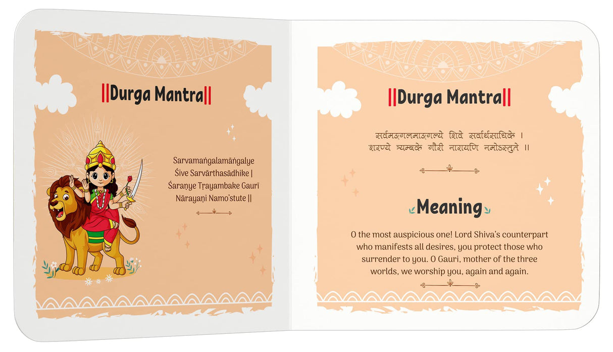 Shlokas and Mantras for Kids – Illustrated Padded Board Book: Simple Sanskrit Shlokas with English & Hindi Translations | First Spiritual Book to Teach Indian Culture, Values & Devotional Practices | Book for Toddlers, Preschoolers & Early Readers | Ages - Retail Maharaj