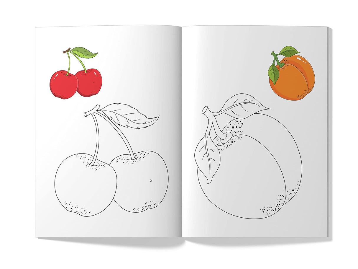 Little Artist Series Fruits: Copy Colour Books - Retail Maharaj
