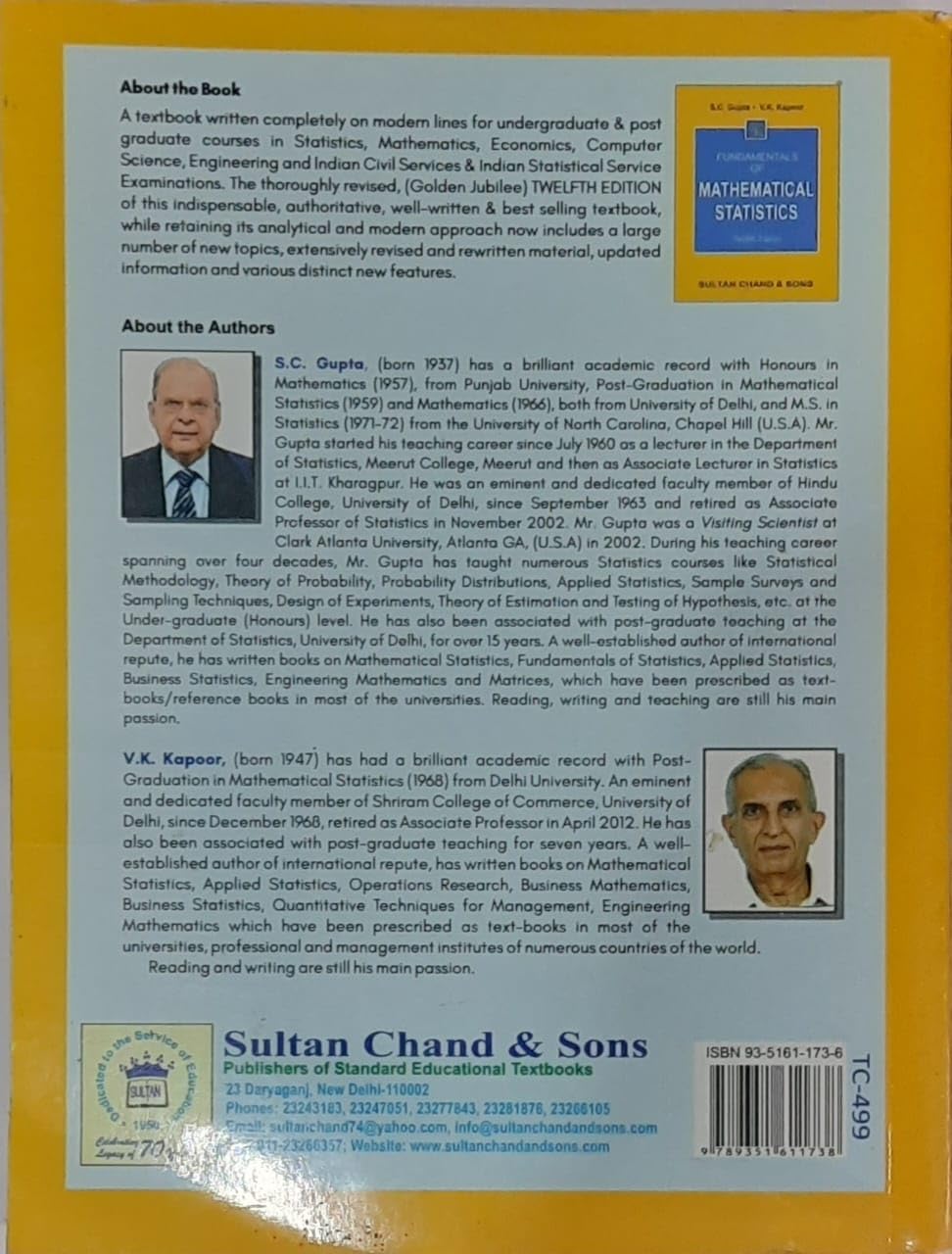 Fundamentals of Mathematical Statistics - Retail Maharaj