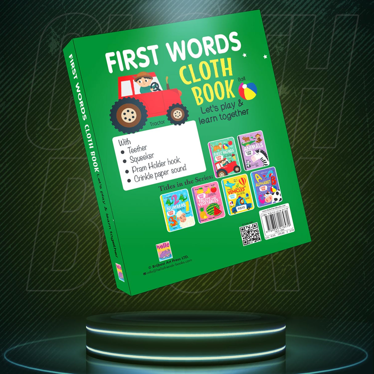 My First Words Cloth Book for Early Learning and Interactive Education For Kids - Retail Maharaj