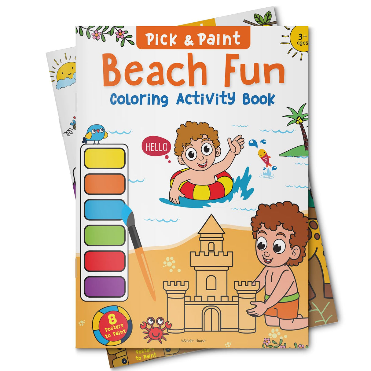 Pick and Paint Coloring Activity Book For Kids: Beach fun - Retail Maharaj