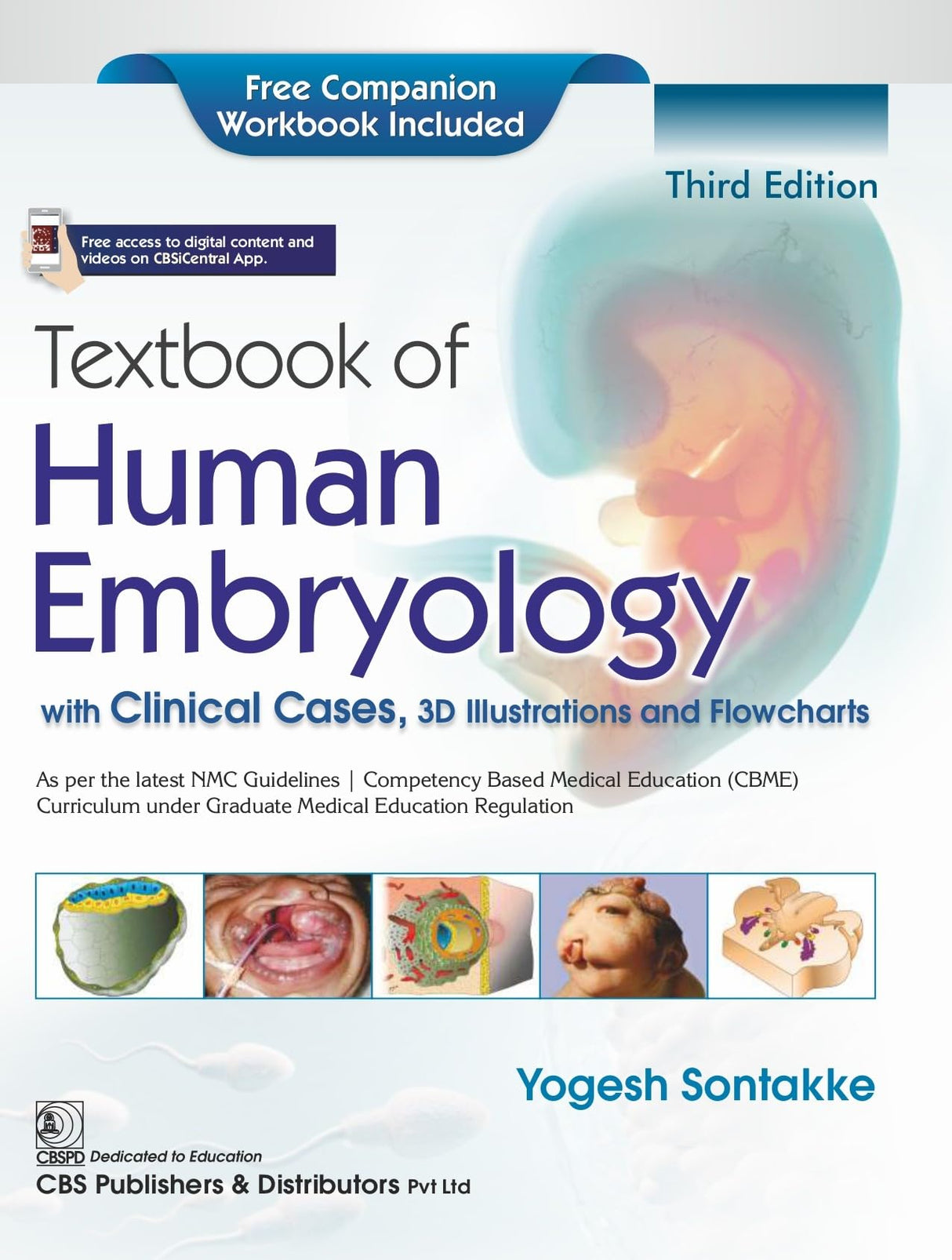 Textbook of Human Embryology , with Clinical Cases, 3D Illustrations and Flowcharts 3/e | As per the latest NMC Guidelines | (CBME) Curriculum under Graduate Medical Education Regulation | Free Companion Workbook Included - 2026 - Retail Maharaj