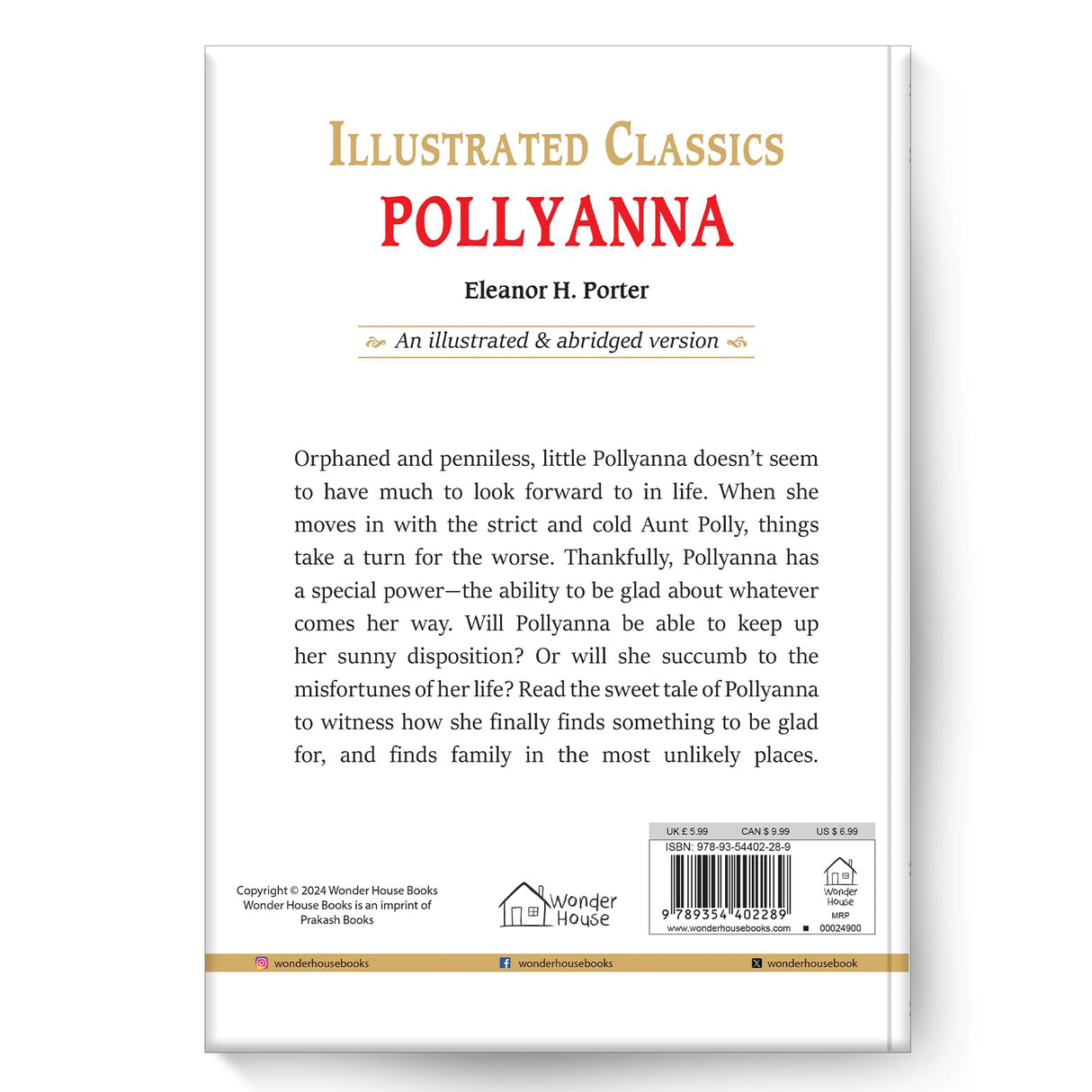 Pollyanna : Illustrated Abridged Children Classics English Novel with Review Questions - Retail Maharaj