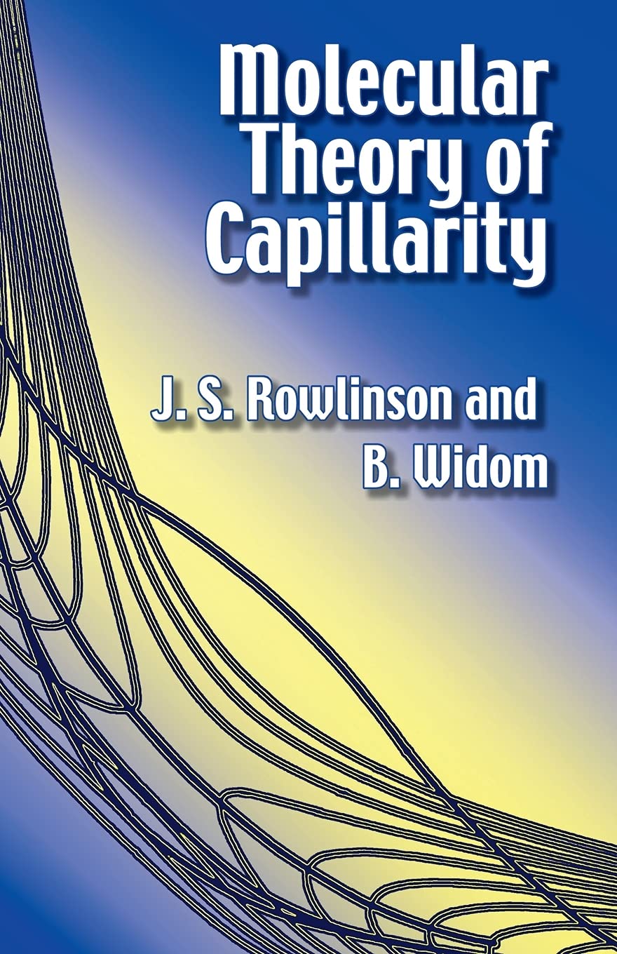 Molecular Theory of Capillarity (Dover Books on Chemistry) - Retail Maharaj