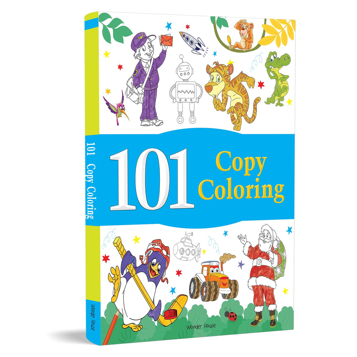 101 Copy Coloring: Fun Activity Book For Children (Ages 3-6) I Screen Free time of 3 hours - Retail Maharaj