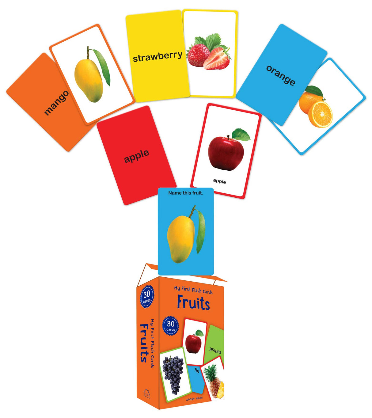 My First Flash Cards Fruits : 30 Early Learning Flash Cards For Kids - Retail Maharaj
