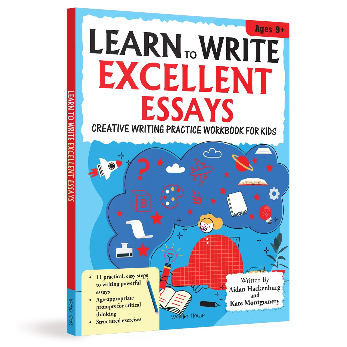 Learn to Write Excellent Essays Step-by-Step Writing Guide for Children | Ages 8–12 | Boost Creative Thinking, Structure & Vocabulary for Confident Essay Writing - Retail Maharaj