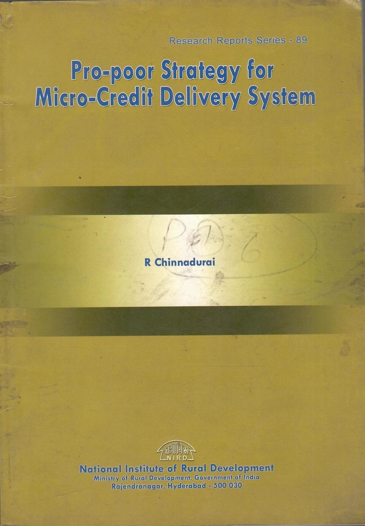 Pro-Poor Strategy For Micro-Credit Delivery System ( Price is Including Packging & Delivering Charges )