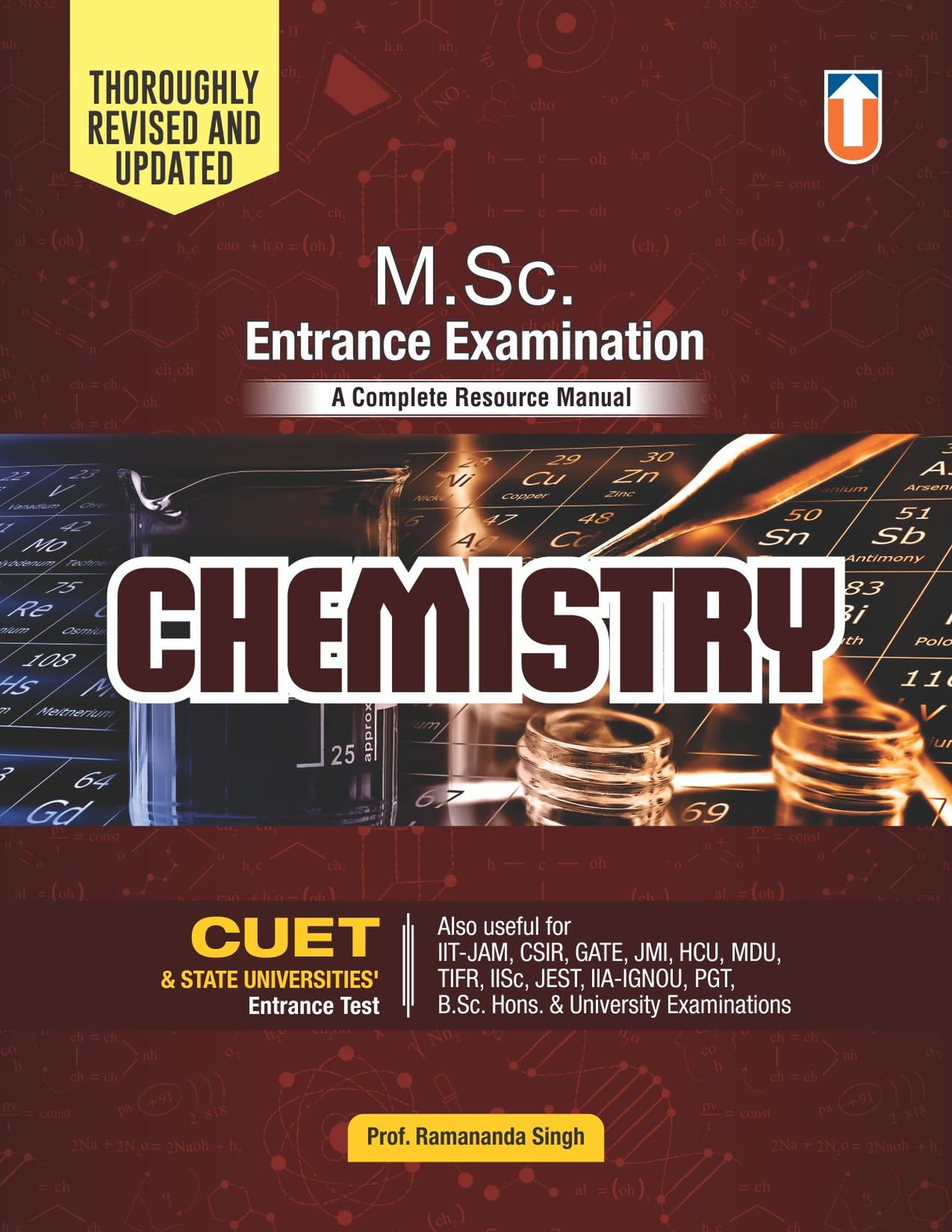 M.Sc. Chemistry Entrance Examination Guide for CUET & State Universities by Prof. Ramananda Singh, Complete Resource Manual for IIT-JAM, CSIR, GATE - Retail Maharaj