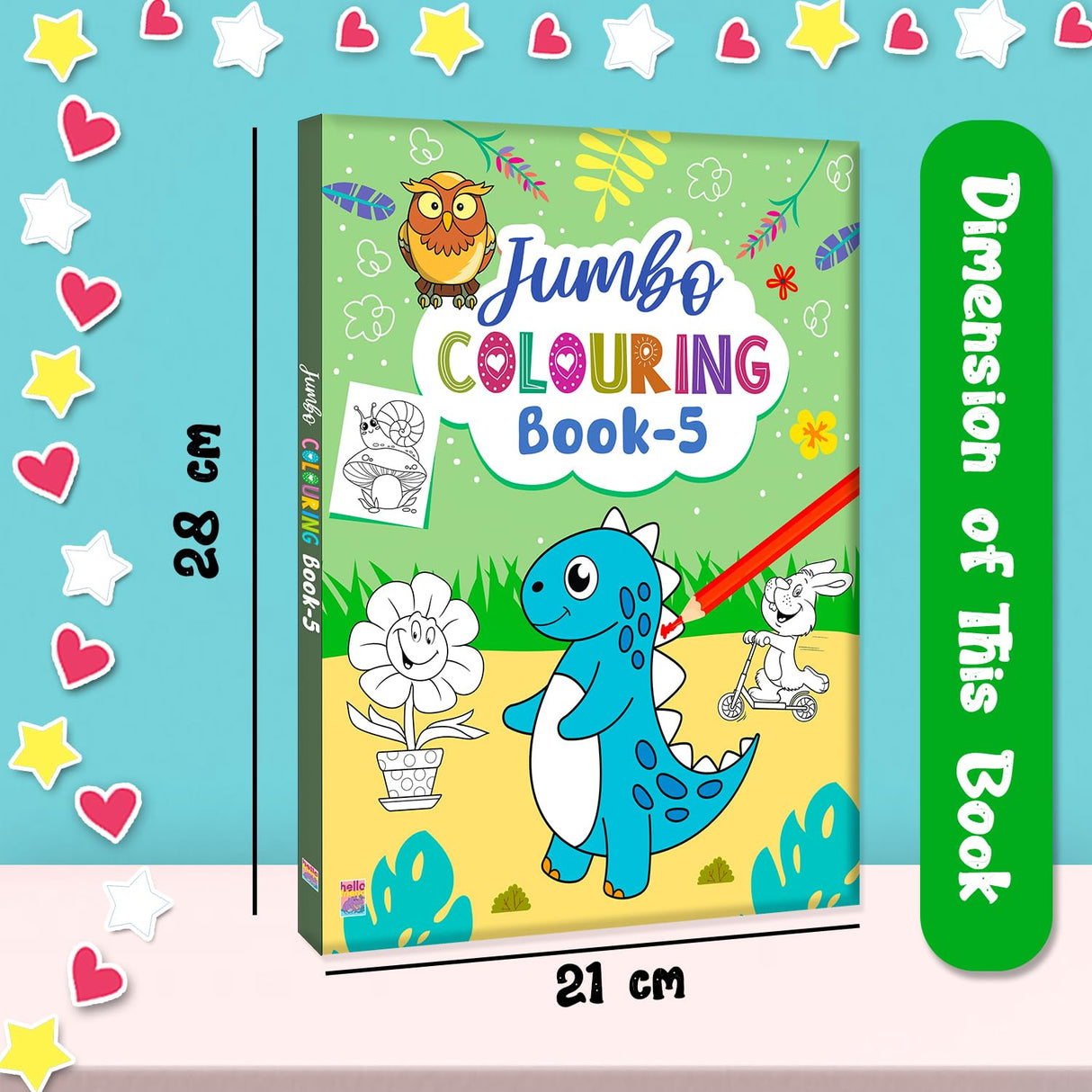 Jumbo Colouring Book - 5 - Retail Maharaj