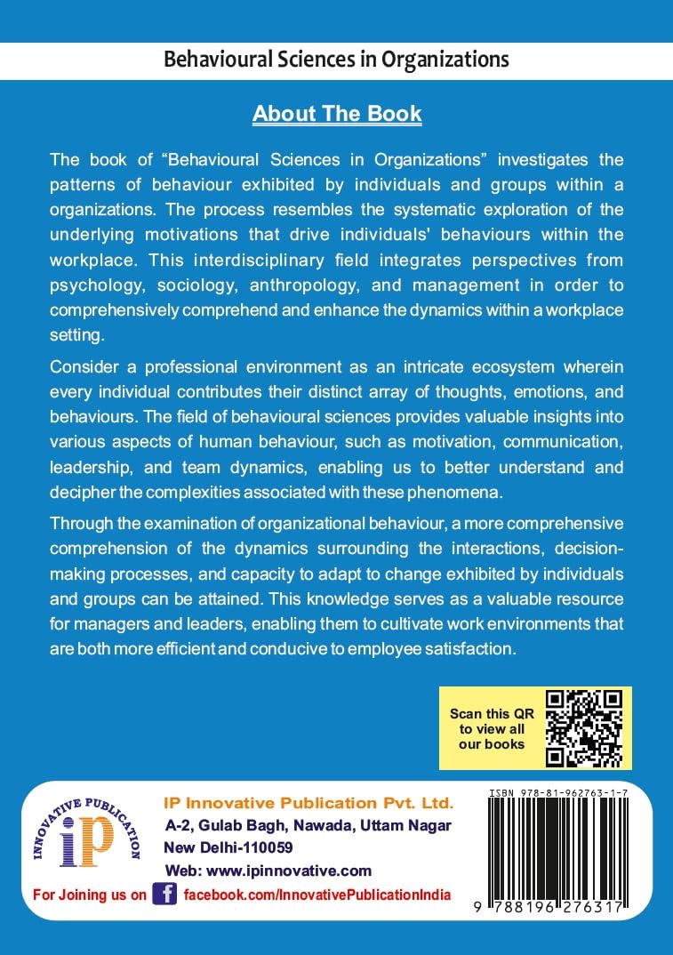 Behavioural Sciences in Organizations - Retail Maharaj