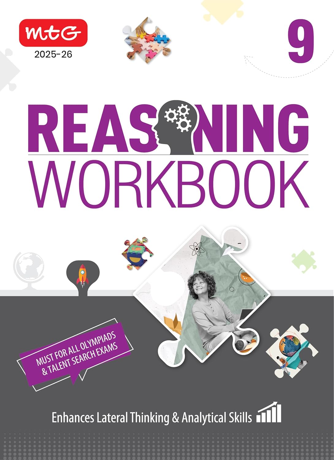 MTG Olympiad Reasoning Workbook Class 9 - Enhances Lateral Thinking & Analytical Skills | Must For SOF & All Olympiad & Talent Search Exam 2025-26 - Retail Maharaj
