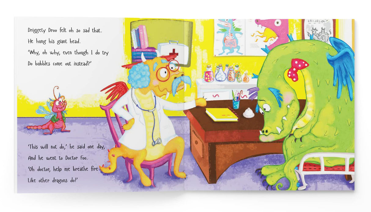 Driggety Droo: The Very Determined Dragon -A Fun Story About Never Giving Up,Age Group: 5+,Children's Illustrated Picture Book About Important Life Lessons for Kids,Explore Magical World of Dragons - Retail Maharaj