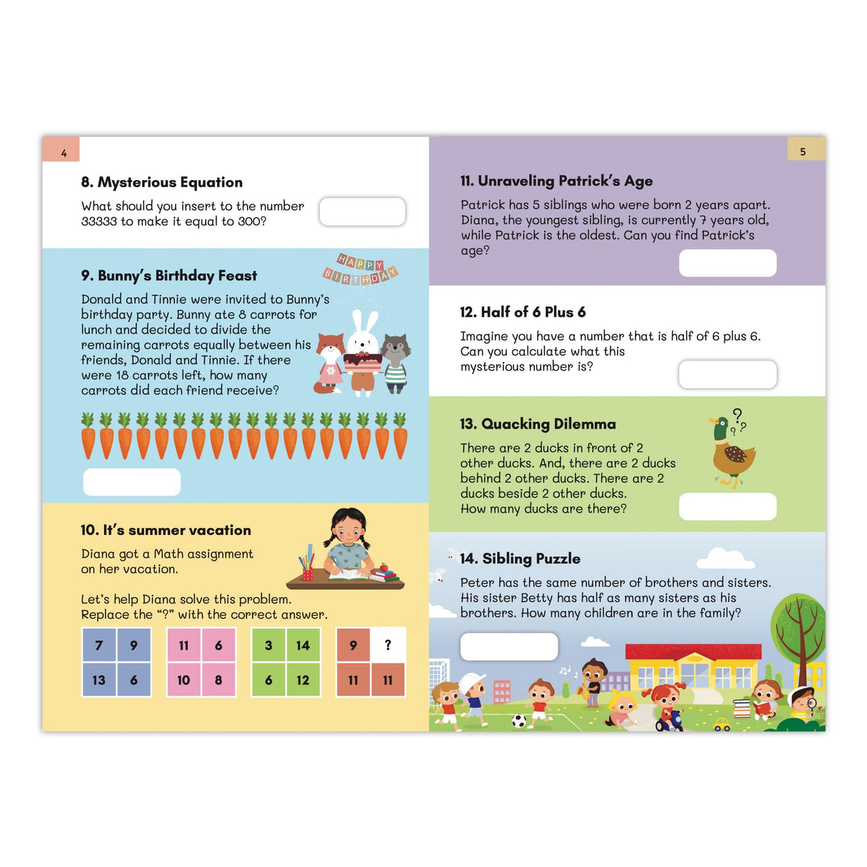 251 Brain Teasers: Ignite Young Minds with Fun Math Riddles, Picture Puzzles, and Logic Games | Boost Problem-Solving & Cognitive Thinking | Ages 6+ - Retail Maharaj