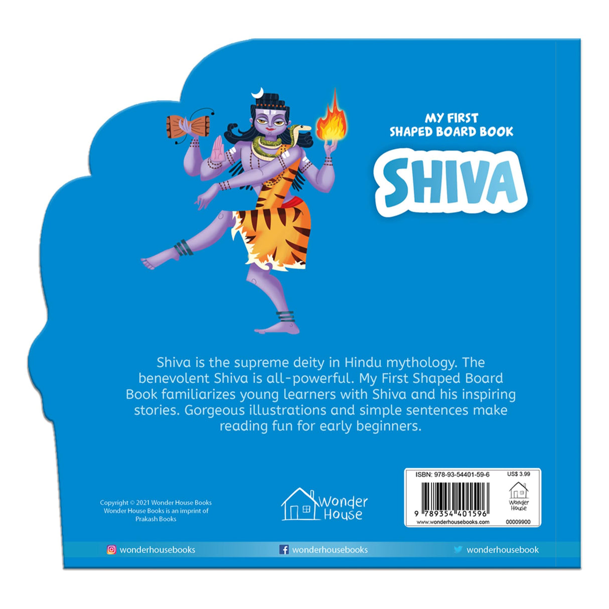 My First Shaped Board Book: Illustrated Lord Shiva Hindu Mythology Picture Book for Kids Age 2+ (Indian Gods and Goddesses) - Retail Maharaj